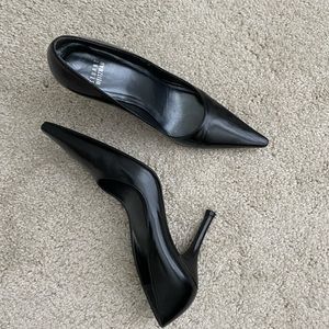 Stuart Weitzman  Black leather pumps